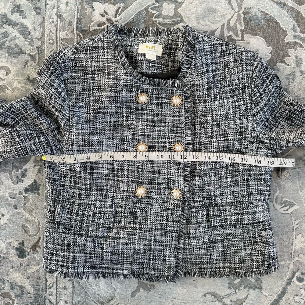 Anthropologie Maeve Double Breasted Tweed Jacket - Picture 11 of 12
